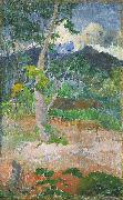 Paul Gauguin Landscape with a Horse Spain oil painting artist